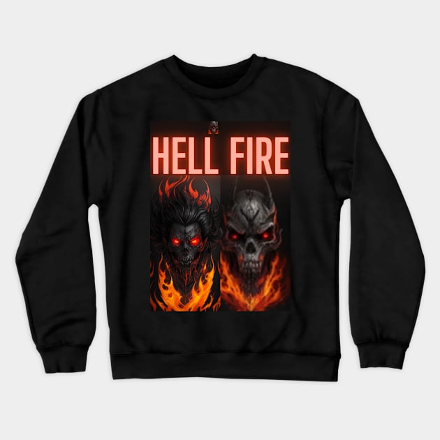 Hellfire Shirt Crewneck Sweatshirt by MAT JAARAK